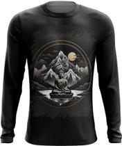 Camiseta Manga Longa Buda Logo Budismo Buda Religião 4 Camiseta Manga Longa Buda Logo Budismo Buda Religião 4