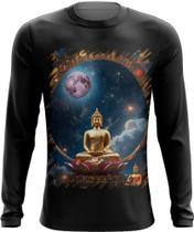 Camiseta Manga Longa Buda Universo Lótus Imortalidade 7