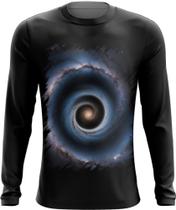 Camiseta Manga Longa Buraco Negro Gravidade Espaço 3