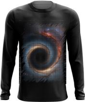 Camiseta Manga Longa Buraco Negro Gravidade Espaço 4