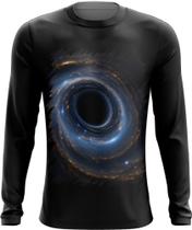 Camiseta Manga Longa Buraco Negro Gravidade Espaço 5