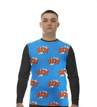 Camiseta Manga Longa Camisa Fuck Fuck Fuck 69