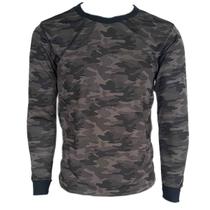 Camiseta Manga Longa Camuflado Floresta Caça Pesca Camping