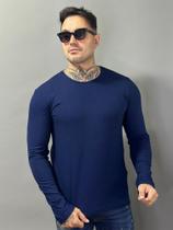 Camiseta Manga Longa Canelada Slim Fit