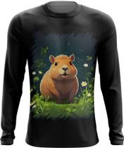 Camiseta Manga Longa Capivara do Bem Animalzinho 7