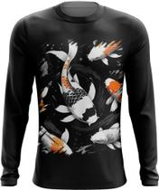 Camiseta Manga Longa Carpa Peixe Sucesso Bravura Força 10