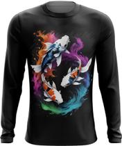 Camiseta Manga Longa Carpa Peixe Sucesso Bravura Força 5