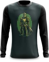 Camiseta Manga Longa Cavaleiro da Corte Medieval