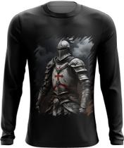 Camiseta Manga Longa Cavaleiro Templário Cruzadas Paladino 8