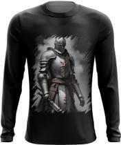 Camiseta Manga Longa Cavaleiro Templário Cruzadas Paladino 9 Camiseta Manga Longa Cavaleiro Templário Cruzadas Paladino 9
