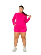 Camiseta Manga Longa Com Proteção UV FPS50 Feminino Plus Size