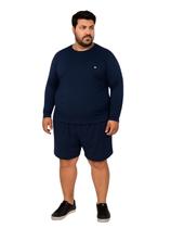 Camiseta Manga Longa Com Proteção UV FPS50 Plus Size