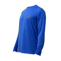 Camiseta Manga Longa D'M Poliamida-Fit Azul Camiseta Manga Longa D'M Poliamida-Fit Azul