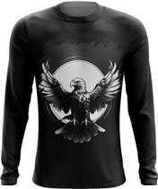 Camiseta Manga Longa de Águia Asas Coragem Visão 1 - Kasubeck Store