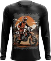 Camiseta Manga Longa de Motocross Moto Adrenalina 11