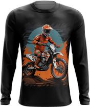 Camiseta Manga Longa de Motocross Moto Adrenalina 13