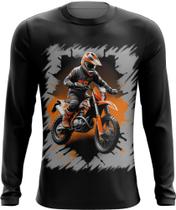 Camiseta Manga Longa de Motocross Moto Adrenalina 2