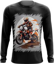Camiseta Manga Longa de Motocross Moto Adrenalina 4 - Kasubeck Store