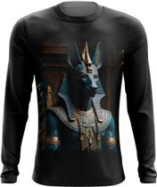 Camiseta Manga Longa Deus Egípcio Anubis Mortos 7