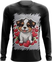 Camiseta Manga Longa Dia dos Namorados Cachorrinho 22