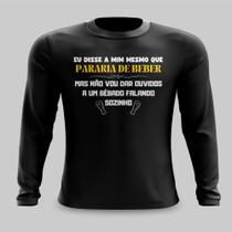 Camiseta Manga Longa Divertida Carnaval Meme