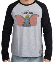 Camiseta Manga Longa Dumbo desenho Camiseta Manga Longa Dumbo desenho