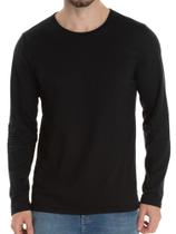 Camiseta Manga Longa em Malha Fria Básica Masculina Camiseta Manga Longa em Malha Fria Básica Masculina