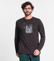 Camiseta Manga Longa Em Meia Malha Diametro Preto Camiseta Manga Longa Em Meia Malha Diametro Preto