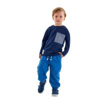 Camiseta Manga Longa em Meia Malha Infantil Masculina - Up Baby Camiseta Manga Longa em Meia Malha Infantil Masculina - Up Baby