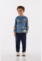 Camiseta Manga Longa em Meia Malha Infantil Up Baby