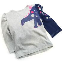 Camiseta Manga Longa Estegossauro Rosa Blade and Rose