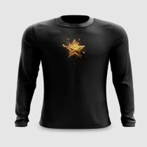 Camiseta Manga Longa Estrela se Despedaçando