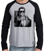 Camiseta Manga Longa Exterminador do Futuro arnold