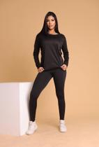 Camiseta Manga Longa Feminina Moda Fitness Roupa De Academia