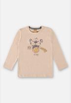 Camiseta Manga Longa Flamê Infantil Menino Up Baby