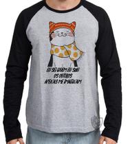 Camiseta Manga Longa Gato eu sei quem eu sou