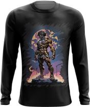 Camiseta Manga Longa Gladiador Romano Toon 7