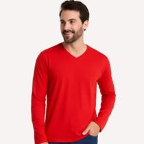 Camiseta Manga Longa Gola V Kohmar