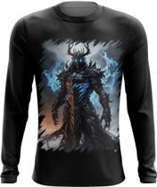 Camiseta Manga Longa Guerreiro de Gelo e Fogo Mortal 2