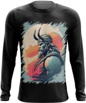 Camiseta Manga Longa Guerreiro Viking Nórdico Tribo 5