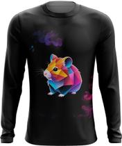 Camiseta Manga Longa Hamster Neon Pet Estimação 17 - Kasubeck Store