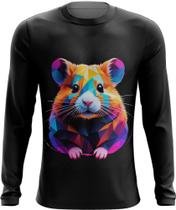 Camiseta Manga Longa Hamster Neon Pet Estimação 22 - Kasubeck Store