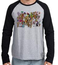 Camiseta Manga Longa Hanna Barbera personagens II Camiseta Manga Longa Hanna Barbera personagens II