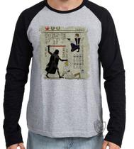 Camiseta Manga Longa Hieróglifos Star Wars Camiseta Manga Longa Hieróglifos Star Wars