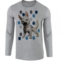 camiseta manga longa Infantil até Plus size Bolt manchas cachorro dog cão camiseta manga longa Infantil até Plus size Bolt manchas cachorro dog cão