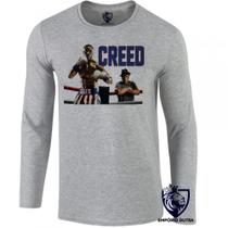 camiseta manga longa Infantil até Plus size Creed Rocky Boxe camiseta manga longa Infantil até Plus size Creed Rocky Boxe