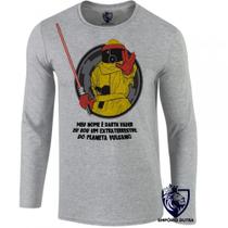 camiseta manga longa Infantil até Plus size de volta futuro darth vulcano camiseta manga longa Infantil até Plus size de volta futuro darth vulcano