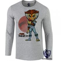 camiseta manga longa Infantil até Plus size desenho Tygra tigre gato cat