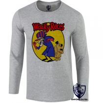 camiseta manga longa Infantil até Plus size Dick vigarista muttley corrida maluca wacky races camiseta manga longa Infantil até Plus size Dick vigarista muttley corrida maluca wacky races
