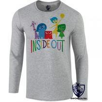 camiseta manga longa Infantil até Plus size Divertida mente pixar inside out camiseta manga longa Infantil até Plus size Divertida mente pixar inside out